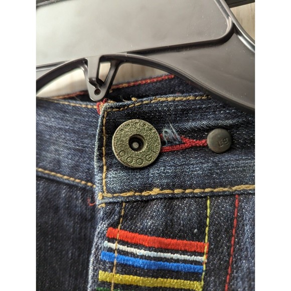 Coogi Jeans Mens Hip Hop Baggy Colorful Wild Embroidered Size 38 x 34 - Picture 12 of 16